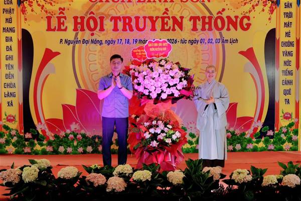 CHÙA LINH SƠN, TỔ DÂN PHỐ NHẤT SƠN, PHƯỜNG NGUYỄN ĐẠI NĂNG KHAI MẠC LỄ HỘI NĂM BÍNH NGỌ 2026