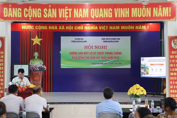  HỘI NGHỊ TẬP HUẤN “HƯỚNG DẪN MỘT SỐ KỸ THUẬT PHÒNG CHỐNG DỊCH BỆNH CHO ĐÀN VẬT NUÔI”