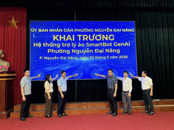 HỘI NGHỊ KHAI TRƯƠNG VÀ TẬP HUẤN TÍCH HỢP TRỢ LÝ ẢO SMARTBOT GENAI VÀO HỆ THỐNG CỔNG THÔNG TIN ĐIỆN TỬ CỦA PHƯỜNG