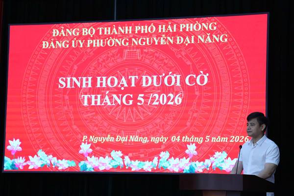 PHƯỜNG NGUYỄN ĐẠI NĂNG TỔ CHỨC LỄ CHÀO CỜ VÀ SINH HOẠT DƯỚI CỜ THÁNG 5/2026