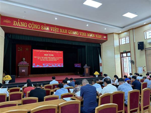 PHƯỜNG NGUYỄN ĐẠI NĂNG TỔ CHỨC HỘI NGHỊ TRIỂN KHAI HỆ THỐNG ĐIỀU HÀNH VÀ ỨNG DỤNG QUẢN LÝ TỔ DÂN PHỐ TRÊN ĐỊA BÀN