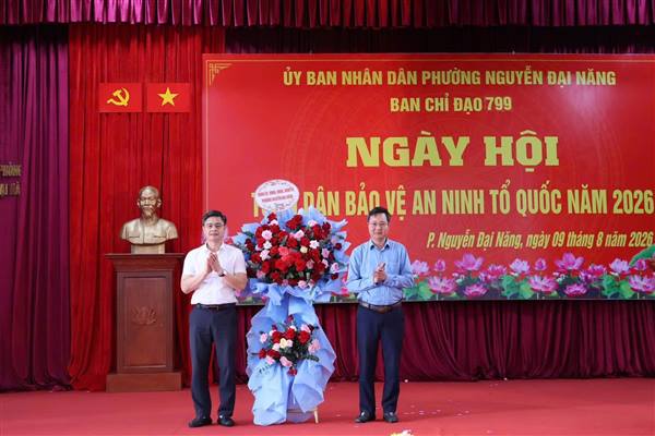 PHƯỜNG NGUYỄN ĐẠI NĂNG TỔ CHỨC NGÀY HỘI TOÀN DÂN BẢO VỆ AN NINH TỔ QUỐC NĂM 2026