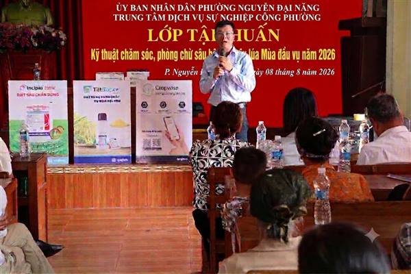 TẬP HUẤN KỸ THUẬT CHĂM SÓC VÀ PHÒNG TRỪ SÂU BỆNH CHO CÂY LÚA MÙA ĐẦU VỤ NĂM 2026