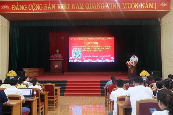 PHƯỜNG NGUYỄN ĐẠI NĂNG TỔ CHỨC HỘI NGHỊ TRIỂN KHAI ĐỀ ÁN SẮP XẾP, SÁP NHẬP CÁC CƠ SỞ GIÁO DỤC CÔNG LẬP TRÊN ĐỊA BÀN