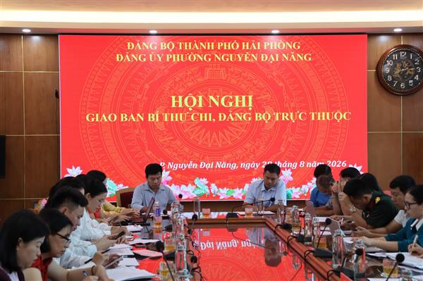 ĐẢNG ỦY PHƯỜNG NGUYỄN ĐẠI NĂNG TỔ CHỨC HỘI NGHỊ GIAO BAN BÍ THƯ CHI, ĐẢNG BỘ TRỰC THUỘC 