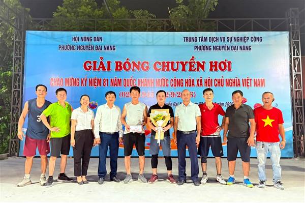 BẾ MẠC VÀ TRAO GIẢI BÓNG CHUYỀN HƠI CHÀO MỪNG KỶ NIỆM 81 NĂM QUỐC KHÁNH 2/9