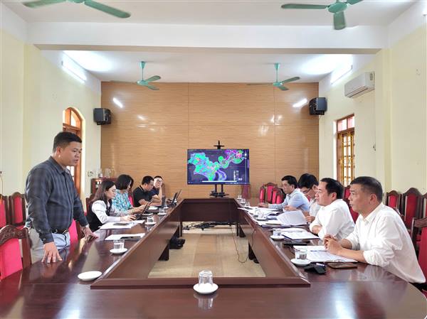 Văn phòng điều phối NTM - Sở NN và MT thành phố Hải Phòng có buổi làm việc với UBND xã về xây dựng NTM.