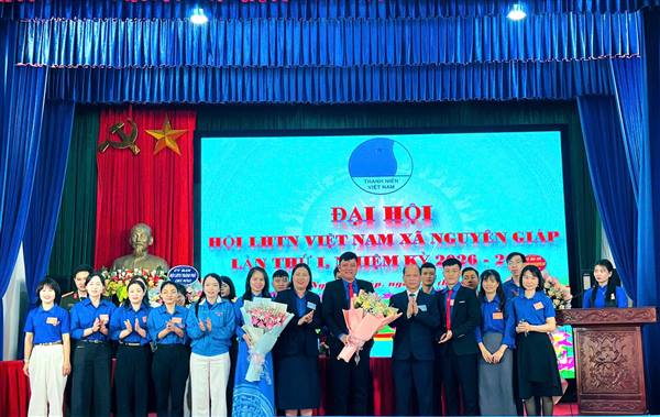 Hội LHTN xã Nguyên Giáp tổ chức Đại hội lần thứ I, nhiệm kỳ 2026-2029.