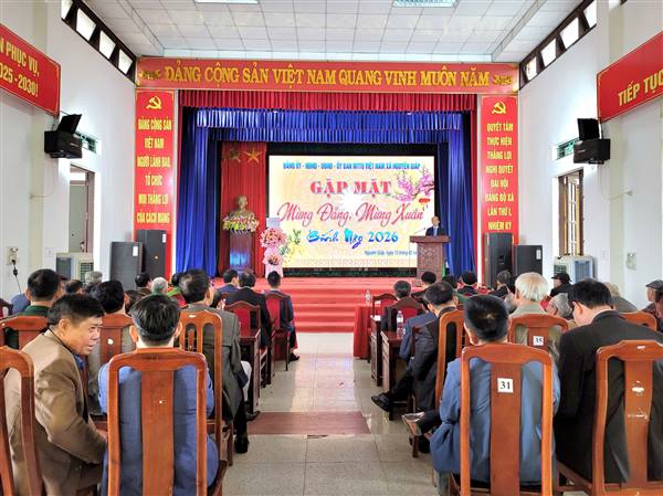 Nguyên Giáp gặp mặt mừng Đảng, mừng Xuân Bính Ngọ 2026.