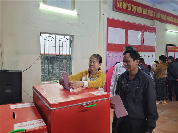 99,80% cử tri Nguyên Giáp đi bầu cử đại biểu Quốc hội khóa XVI và đại biểu HĐND các cấp nhiệm kỳ 2026 – 2031.