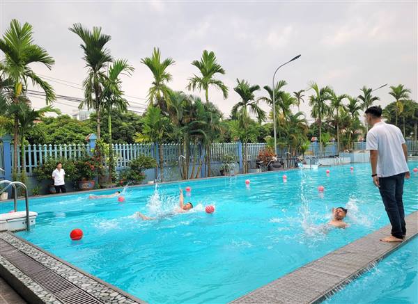 Xã Nguyên Giáp: 89 học sinh tham Giải bơi học sinh Tiểu học và Trung học cơ sở năm học 2025 – 2026.