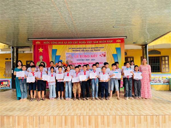 Trường Tiểu học Hà Thanh tổng kết năm học 2025 – 2026. 