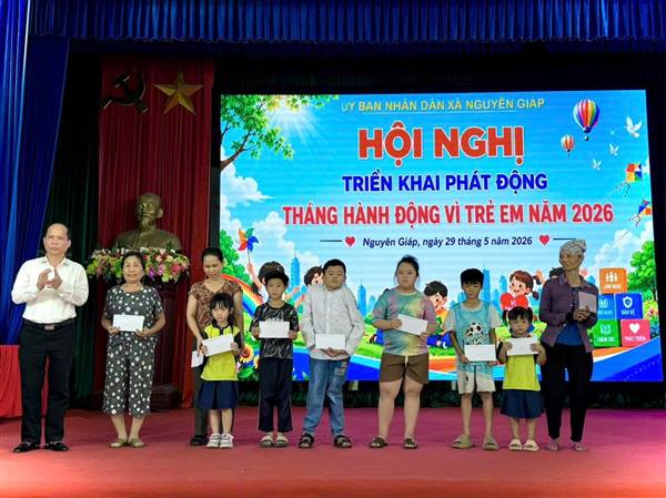 Nguyên Giáp phát động Tháng hành động vì trẻ em năm 2026.