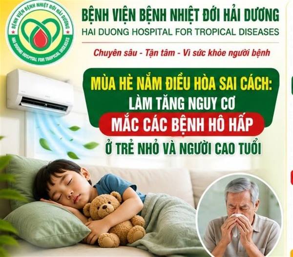 Cảnh báo nguy cơ bệnh hô hấp do lạm dụng điều hòa mùa nóng