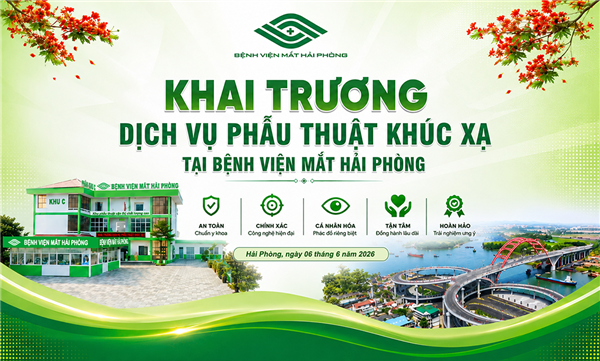 Thông báo về việc triển khai Dịch vụ phẫu thuật khúc xạ tại Bệnh viện Mắt Hải Phòng