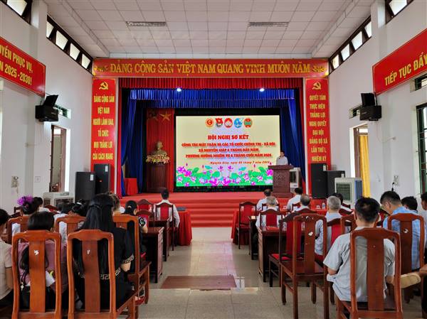 Ủy ban MTTQ Việt Nam xã Nguyên Giáp sơ kết công tác 6 tháng đầu năm 2026