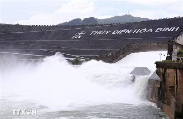 Đảm bảo an toàn hạ du khi vận hành hồ thủy điện Hòa Bình (mở 01 cửa xả đáy).