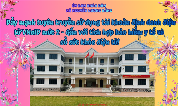 Xã Nguyễn Lương Bằng đẩy mạnh tuyên truyền sử dụng tài khoản định danh điện tử VNeID mức 2 - Gắn với tích hợp bảo hiểm y tế và sổ sức khỏe điện tử