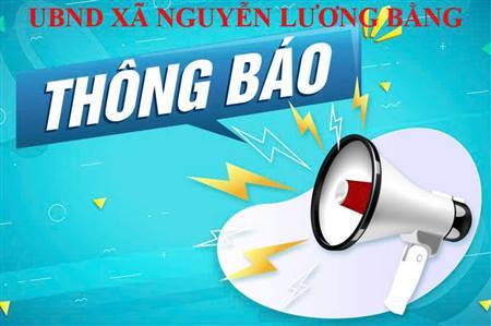Thông báo về việc hỗ trợ người dân giải quyết thủ tục hành chính trên địa bàn xã 