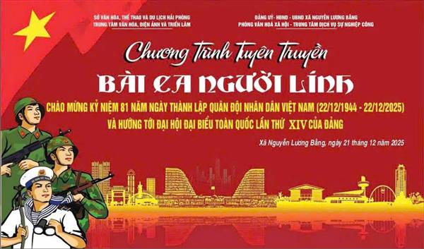 PHÒNG VĂN HOÁ XÃ HỘI, TRUNG TÂM DỊCH VỤ SỰ NGHIỆP CÔNG XÃ TỔ CHỨC CHƯƠNG TRÌNH GIAO LƯU VĂN NGHỆ CHÀO MỪNG  81 NĂM NGÀY THÀNH LẬP QĐNDVN 22/12, HƯỚNG TỚI CHÀO MỪNG ĐẠI HỘI ĐẠI BIỂU TOÀN QUỐC LẦN THỨ XIV CỦA ĐẢNG