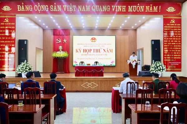 XÃ NGUYỄN LƯƠNG BẰNG TỔ CHỨC THÀNH CÔNG KỲ HỌP THỨ NĂM – HỘI ĐỒNG NHÂN DÂN XÃ KHÓA I, NHIỆM KỲ 2021 – 2026