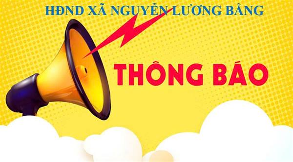 THÔNG BÁO Điều chỉnh cơ cấu, thành phần và phân bổ số lượng người được giới thiệu ứng cử đại biểu Hội đồng nhân dân xã Nguyễn Lương Bằng khóa II, nhiệm kỳ 2026 – 2031 (Sau Hội nghị hiệp thương lần thứ nhất)