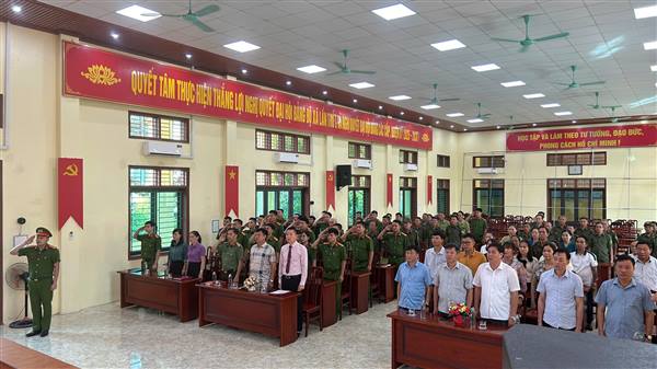XÃ NGUYỄN LƯƠNG BẰNG TỔ CHỨC LỄ RA QUÂN THỰC HIỆN ĐỢT CAO ĐIỂM XÂY DỰNG ĐỊA BÀN KHÔNG MA TÚY NĂM 2025