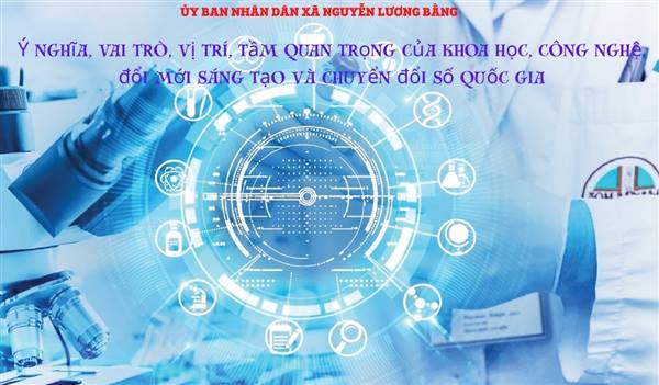 Ý nghĩa, vai trò, vị trí, tầm quan trọng của khoa học, công nghệ, đổi mới sáng tạo và chuyển đổi số quốc gia