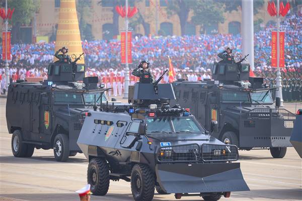Chùm ảnh: Các khối xe đặc chủng Công an nhân dân tại Lễ kỷ niệm 80 năm Quốc khánh