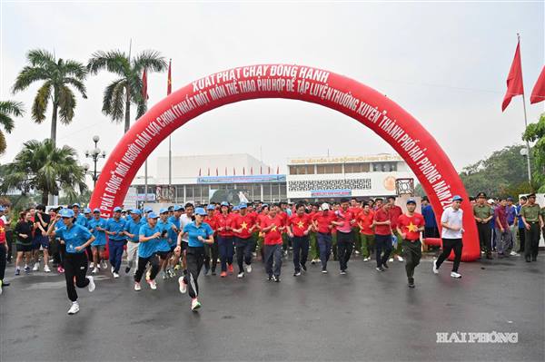 5.200 người Hải Phòng tham gia chạy hưởng ứng Ngày hội toàn dân tập luyện thể thao