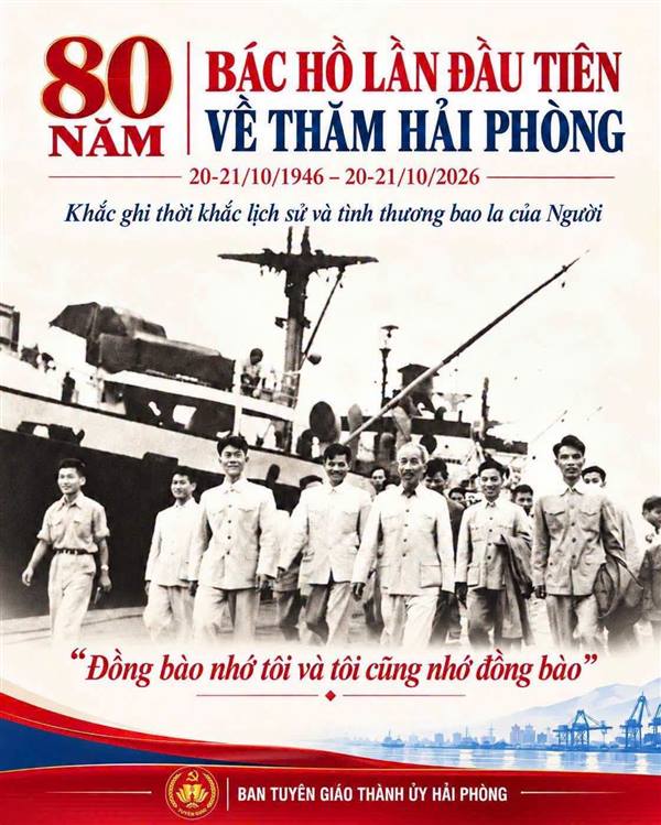 80 NĂM BÁC HỒ LẦN ĐẦU TIÊN VỀ THĂM HẢI PHÒNG: KHẮC GHI THỜI KHẮC LỊCH SỬ VÀ TÌNH THƯƠNG BAO LA CỦA LÃNH TỤ