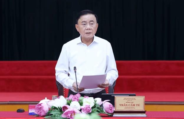 Đồng chí Trần Cẩm Tú, Uỷ viên Bộ Chính trị, Thường trực Ban Bí thư.