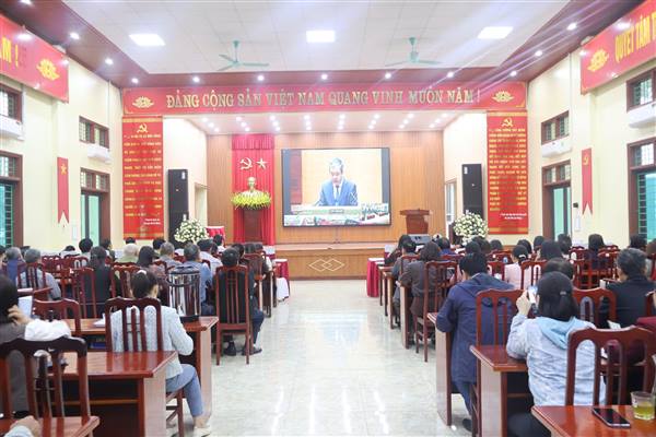 XÃ NGUYỄN LƯƠNG BẰNG THAM DỰ HỘI NGHỊ TOÀN QUỐC NGHIÊN CỨU, HỌC TẬP, QUÁN TRIỆT VÀ TRIỂN KHAI THỰC HIỆN NGHỊ QUYẾT SỐ 79-NQ/TW VÀ NGHỊ QUYẾT SỐ 80-NQ/TW