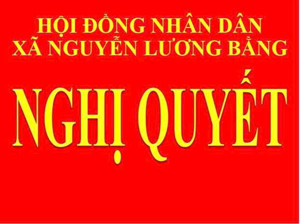 NGHỊ QUYẾT
Về việc bổ sung số lượng người làm việc trong đơn vị sự nghiệp công lập trực thuộc Ủy ban nhân dân xã Nguyễn Lương Bằng năm 2026