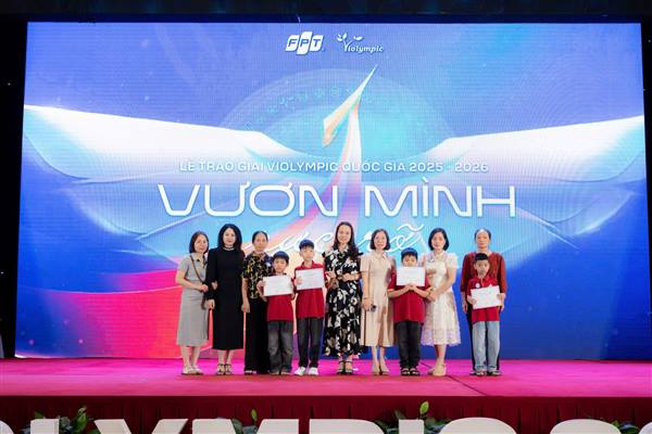 TỰ HÀO VINH DANH 4 HỌC SINH TRƯỜNG TIỂU HỌC ĐOÀN TÙNG TẠI LỄ TRAO GIẢI VIOLYMPIC CẤP QUỐC GIA 