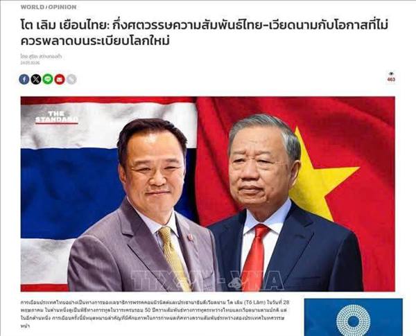 Định hình nấc thang mới cho quan hệ Đối tác Chiến lược Toàn diện Việt Nam – Thái Lan