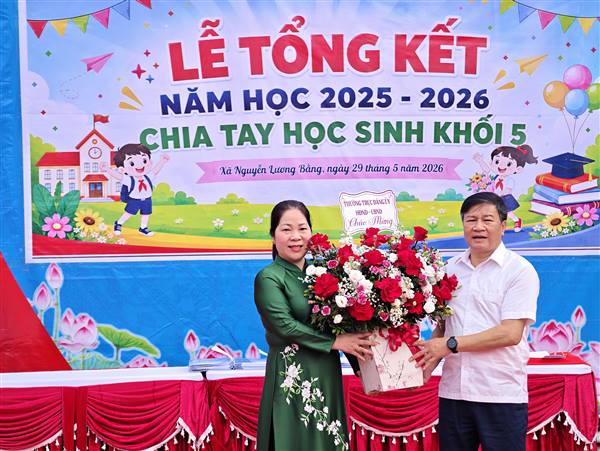 LỄ TỔNG KẾT, BẾ GIẢNG NĂM HỌC 2025 – 2026 CỦA CÁC NHÀ TRƯỜNG TRÊN ĐỊA BÀN XÃ NGUYỄN LƯƠNG BẰNG