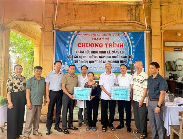 XÃ NGUYỄN LƯƠNG BẰNG HOÀN THÀNH VƯỢT CHỈ TIÊU KHÁM, KIỂM TRA SỨC KHỎE MIỄN PHÍ ĐỢT 2 CHO NGƯỜI CAO TUỔI NĂM 2026