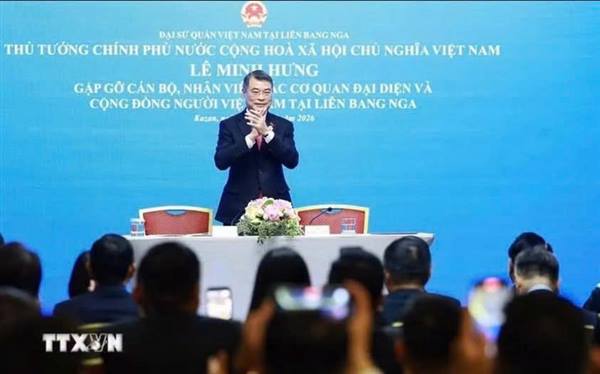 THỦ TƯỚNG CHÍNH PHỦ GẶP CỘNG ĐỒNG NGƯỜI VIỆT TẠI NGA