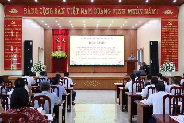 Ban Thường vụ Đảng ủy xã Nguyễn Lương Bằng tổ chức Hội nghị triển khai, quán triệt Đề án số 14-ĐA/ĐU về công tác nhân sự cấp ủy, Bí thư, Phó Bí thư Chi bộ thôn