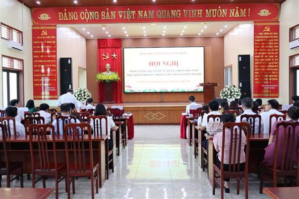 ĐẢNG ỦY XÃ NGUYỄN LƯƠNG BẰNG TỔ CHỨC HỘI NGHỊ SƠ KẾT CÔNG TÁC XÂY DỰNG ĐẢNG 6 THÁNG ĐẦU NĂM, TRIỂN KHAI NHIỆM VỤ 6 THÁNG CUỐI NĂM 2026