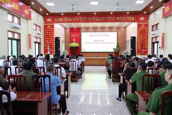 CÔNG AN XÃ NGUYỄN LƯƠNG BẰNG TỔ CHỨC HỘI NGHỊ LẮNG NGHE Ý KIẾN NHÂN DÂN VỀ CÔNG TÁC BẢO ĐẢM AN NINH, TRẬT TỰ NĂM 2026