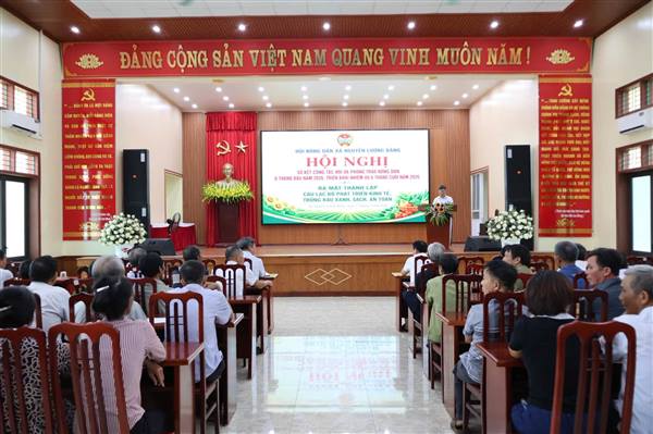HỘI NÔNG DÂN XÃ NGUYỄN LƯƠNG BẰNG SƠ KẾT CÔNG TÁC HỘI 6 THÁNG ĐẦU NĂM 2026; RA MẮT CÂU LẠC BỘ PHÁT TRIỂN KINH TẾ “TRỒNG RAU XANH, SẠCH, AN TOÀN”
