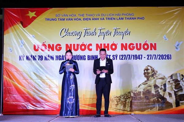 TRUNG TÂM DỊCH VỤ SỰ NGHIỆP CÔNG XÃ NGUYỄN LƯƠNG BẰNG TỔ CHỨC THÀNH CÔNG CHƯƠNG TRÌNH TUYÊN TRUYỀN VĂN NGHỆ KỶ NIỆM 79 NĂM NGÀY THƯƠNG BINH - LIỆT SĨ