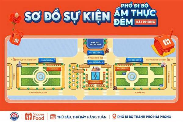 HẢI PHÒNG: PHÂN LUỒNG GIAO THÔNG TẠM THỜI PHỤC VỤ PHỐ ĐI BỘ KHU VỰC NHÀ HÁT THÀNH PHỐ