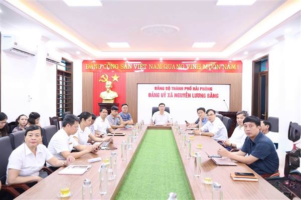 ĐẢNG UỶ XÃ NGUYỄN LƯƠNG BẰNG THAM DỰ HỘI NGHỊ BÁO CÁO VIÊN THÀNH PHỐ THÁNG 8/2026