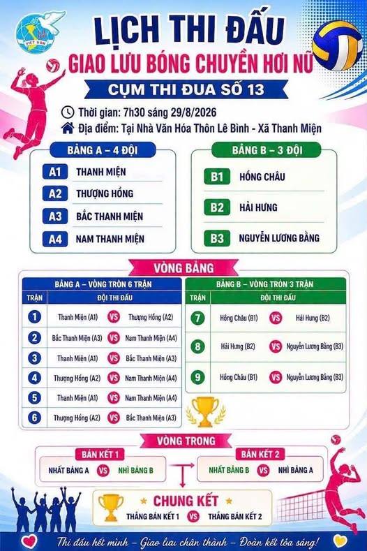 GIAO LƯU BÓNG CHUYỀN HƠI NỮ CỤM THI ĐUA SỐ 13 DIỄN RA NGÀY 29/8