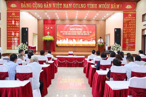 XÃ NGUYỄN LƯƠNG BẰNG TỔ CHỨC HỘI NGHỊ ĐỐI THOẠI GIỮA CHỦ TỊCH UBND XÃ VỚI DOANH NGHIỆP, HỢP TÁC XÃ, HỘ KINH DOANH NĂM 2026