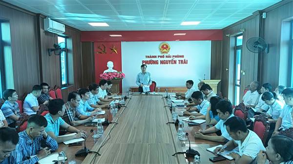 Hội nghị Triển khai thực hiện chiến dịch làm giàu, làm sạch cơ sở dữ liệu đất đai trên địa bàn phường Nguyễn Trãi.