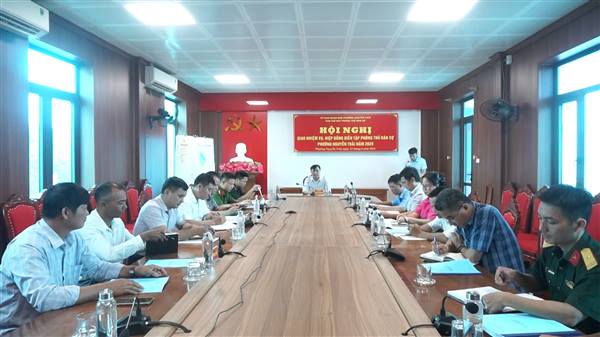 UBND PHƯỜNG NGUYỄN TRÃI TỔ CHỨC HỘI NGHỊ GIAO NHIỆM VỤ, HIỆP ĐỒNG DIỄN TẬP PHÒNG THỦ DÂN SỰ NĂM 2026.